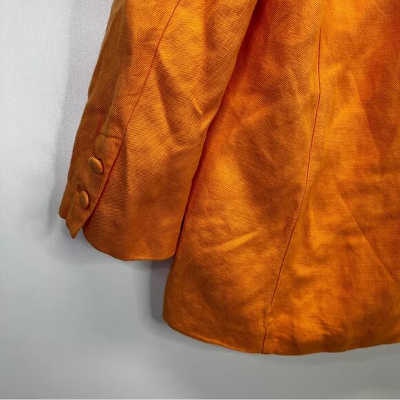 Ashley Park x RTR Linen Blend Blazer jacket orange - M - Picture 10 of 13